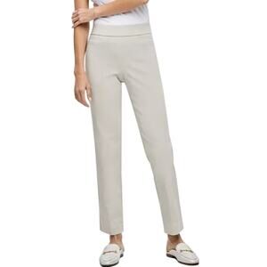 JM Collection Women's Plus Size High-Rise Pull-On Slim-Leg Pants Stonewall Tan